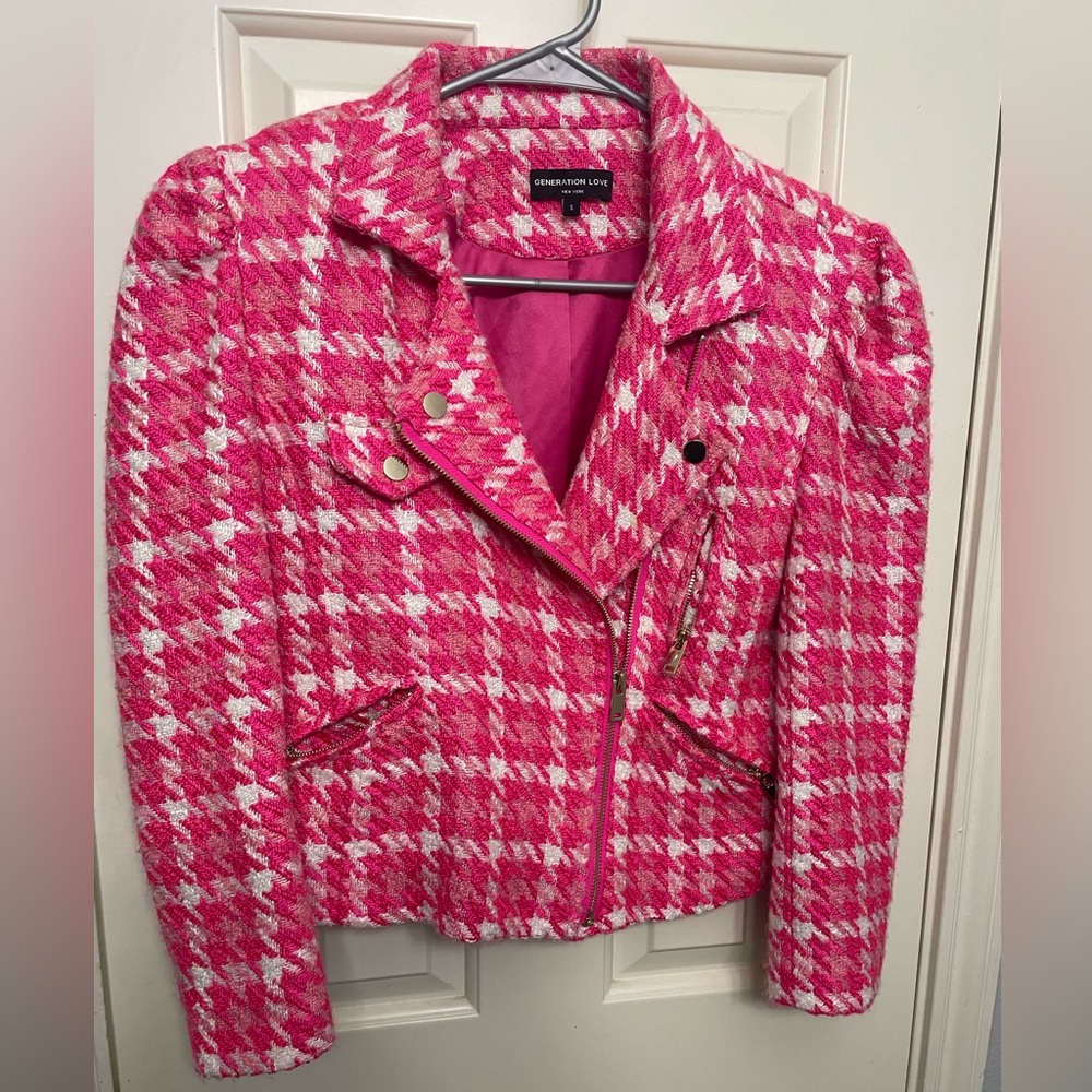 Generation Love Rocky Pink Tweed Blazer - Picture 5 of 13